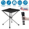 Foldable Retractable Portable Chair Easy Setup Lightweight Backpacking Stool Carry Bag Fishing Camping Hiking BBQ