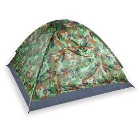 4 Persons Camping Waterproof Pop Up Tent Instant Setup Tent w/2 Mosquito Net Doors Carrying Bag Folding 4 Seasons for Hiking Climbing Adventure Fun (Option: Camouflage)