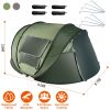 5-8 Person Pop Up Automatic Waterproof Instant Setup Tent with 4 Mosquito Net Windows Carrying Bag for Camping Hiking Climbing Adventure