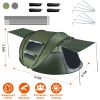 5-8 Person Pop Up Instant Automatic Setup Waterproof Tent with 4 Tent Poles 2 Mosquito Net Windows Carrying Bag for Hiking Camping