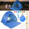 Pop Up Sun Shade Anti-UV Automatic Waterproof Tent Shelter Canopy for 2/3 Man w/ Net Window Storage Bag for Outdoor Beach Camping Fishing