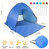 Pop Up Sun Shade Anti-UV Automatic Waterproof Tent Shelter Canopy for 2/3 Man w/ Net Window Storage Bag for Outdoor Beach Camping Fishing