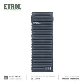 Inflatable Sleeping Mat, Pad With Pillows; Waterproof Lightweight Mattress; Folding Bed Cushion For Backpack Travel Hiking Camping (Color: Dark Blue)