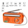 Emergency, Hand Crank Solar; Portable Weather Radio With AM/FM/WB/NOAA; Bright Flashlight; SOS Alarm; Reading Lamp; 2000mAh, Charger, Camping/Outdoor