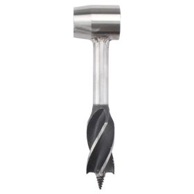 Outdoor Camping Survival Drilling Chopping Wood Tools (Color: Brown, Drill Length: 10.3 in)