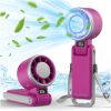 Upgraded Portable Handheld Fan with 60°F Ice Cooling, Up tp 12Hrs Personal Fans Portable Rechargeable