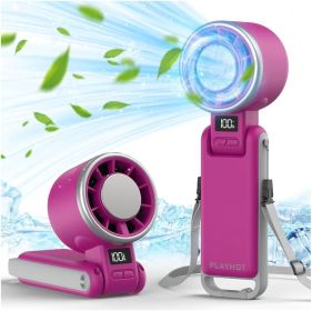 Upgraded Portable Handheld Fan with 60°F Ice Cooling, Up tp 12Hrs Personal Fans Portable Rechargeable (Color: Mageta)