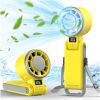 Upgraded Portable Handheld Fan with 60°F Ice Cooling, Up tp 12Hrs Personal Fans Portable Rechargeable