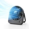 Portable USB Desk Fan, Small Enough to Hold 4.2 in Mighty Desktop Fan, USB & Battery Powered Quiet Table Fans