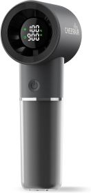 Mini Handheld Portable , 6-Speed Powerful Personal Fan, Rechargeable 5000mAh Battery with Up to 15 Hours Runtime (Color: Black)
