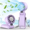 Upgraded Portable Handheld Fan with 60°F Ice Cooling, Up tp 12Hrs Personal Fans Portable Rechargeable