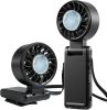 Personal 4-IN-1 Portable Small Handheld Pocket Fan, Ice Cooling Sensation, Rechargeable with Clip, 5 Speeds, 360° Rotatable, Camping Outdoor, Travel