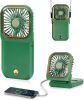 Portable Rechargeable, Mini Handheld, Electric Personal Fan 3000mAh Battery Operated Fan with Lanyard