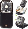 Portable Rechargeable, Mini Handheld, Electric Personal Fan 3000mAh Battery Operated Fan with Lanyard