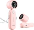 Mini Portable 3-n1 Turbo Hand held/Neck/Desk Personal Fan, 30ft/s [12H Max Cooling], 4000mAh with LED Display, for Everyday Outdoor Travel