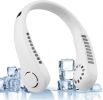Portable Small Neck, 360° Cooling Personal, 5 Speeds, Hands Free Bladeless, Battery Operated Wearable Fan, Twistable, Rechargeable,
