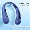 Portable Small Neck, 360° Cooling Personal, 5 Speeds, Hands Free Bladeless, Battery Operated Wearable Fan, Twistable, Rechargeable,
