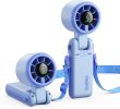 5 Gear Wind Portable Handheld Turbo Fan, Battery Operated, Up to 12 Working Hours