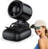Mini Portable Clip on, 3-in-1 Hands-Free Personal Hat Fan, Battery Powered with 3 Speeds for Hiking, Fishing, Camping, Running, Travel