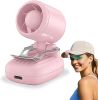 Mini Portable Clip on, 3-in-1 Hands-Free Personal Hat Fan, Battery Powered with 3 Speeds for Hiking, Fishing, Camping, Running, Travel