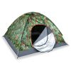 4 Persons Camping Waterproof Pop Up Tent Instant Setup Tent w/2 Mosquito Net Doors Carrying Bag Folding 4 Seasons for Hiking Climbing Adventure Fun