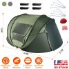 5-8 Person Pop Up Automatic Waterproof Instant Setup Tent with 4 Mosquito Net Windows Carrying Bag for Camping Hiking Climbing Adventure