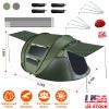 5-8 Person Pop Up Instant Automatic Setup Waterproof Tent with 4 Tent Poles 2 Mosquito Net Windows Carrying Bag for Hiking Camping