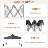 Pop Up Easy Setup Outdoor Shade Instant Portable Sun 10ft x 10ft Shelter Canopy Tent for Parties, Camping, Beach