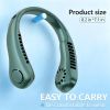 Portable Small Neck, 360° Cooling Personal, 5 Speeds, Hands Free Bladeless, Battery Operated Wearable Fan, Twistable, Rechargeable,