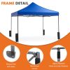 Pop Up Easy Setup Outdoor Shade Instant Portable Sun 10ft x 10ft Shelter Canopy Tent for Parties, Camping, Beach