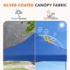Pop Up Easy Setup Outdoor Shade Instant Portable Sun 10ft x 10ft Shelter Canopy Tent for Parties, Camping, Beach