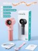 Mini Handheld Portable , 6-Speed Powerful Personal Fan, Rechargeable 5000mAh Battery with Up to 15 Hours Runtime