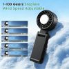 Personal 4-IN-1 Portable Small Handheld Pocket Fan, Ice Cooling Sensation, Rechargeable with Clip, 5 Speeds, 360° Rotatable, Camping Outdoor, Travel