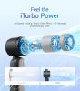 Mini Portable 3-n1 Turbo Hand held/Neck/Desk Personal Fan, 30ft/s [12H Max Cooling], 4000mAh with LED Display, for Everyday Outdoor Travel