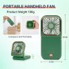 Portable Rechargeable, Mini Handheld, Electric Personal Fan 3000mAh Battery Operated Fan with Lanyard