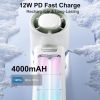 Mini Personal Portable, Turbo Hand Fan with 1-100 Speed Adjustable USB Rechargeable, Powerful Instant Cooling  for Travel, Outdoor