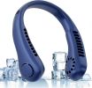 Portable Small Neck, 360° Cooling Personal, 5 Speeds, Hands Free Bladeless, Battery Operated Wearable Fan, Twistable, Rechargeable,