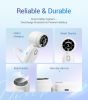 Mini Portable 3-n1 Turbo Hand held/Neck/Desk Personal Fan, 30ft/s [12H Max Cooling], 4000mAh with LED Display, for Everyday Outdoor Travel