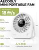 Portable USB Desk Fan, Small Enough to Hold 4.2 in Mighty Desktop Fan, USB & Battery Powered Quiet Table Fans
