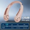 Portable Small Neck, 360° Cooling Personal, 5 Speeds, Hands Free Bladeless, Battery Operated Wearable Fan, Twistable, Rechargeable,