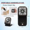 Portable Rechargeable, Mini Handheld, Electric Personal Fan 3000mAh Battery Operated Fan with Lanyard