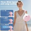 Mini Portable Clip on, 3-in-1 Hands-Free Personal Hat Fan, Battery Powered with 3 Speeds for Hiking, Fishing, Camping, Running, Travel