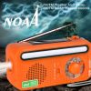 Emergency, Hand Crank Solar; Portable Weather Radio With AM/FM/WB/NOAA; Bright Flashlight; SOS Alarm; Reading Lamp; 2000mAh, Charger, Camping/Outdoor