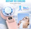Upgraded Portable Handheld Fan with 60°F Ice Cooling, Up tp 12Hrs Personal Fans Portable Rechargeable