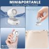 Mini Portable Clip on, 3-in-1 Hands-Free Personal Hat Fan, Battery Powered with 3 Speeds for Hiking, Fishing, Camping, Running, Travel