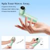 3 In 1 Portable Handheld Turbo Rechargeable Mini Fan, Up to 12 Working Hours,1-199 Speed, Digital Display, for Outdoor,Travel,Beach,Office