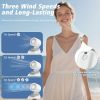 Mini Portable Clip on, 3-in-1 Hands-Free Personal Hat Fan, Battery Powered with 3 Speeds for Hiking, Fishing, Camping, Running, Travel
