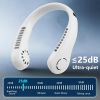 Portable Small Neck, 360° Cooling Personal, 5 Speeds, Hands Free Bladeless, Battery Operated Wearable Fan, Twistable, Rechargeable,