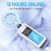 Upgraded Portable Handheld Fan with 60°F Ice Cooling, Up tp 12Hrs Personal Fans Portable Rechargeable