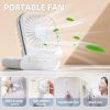 Portable Rechargeable, Mini Handheld, Electric Personal Fan 3000mAh Battery Operated Fan with Lanyard